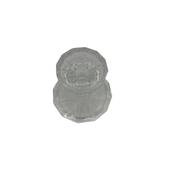 Vintage Mikasa Candle Stick Holder Large Clear Glass - Picture 2 of 5